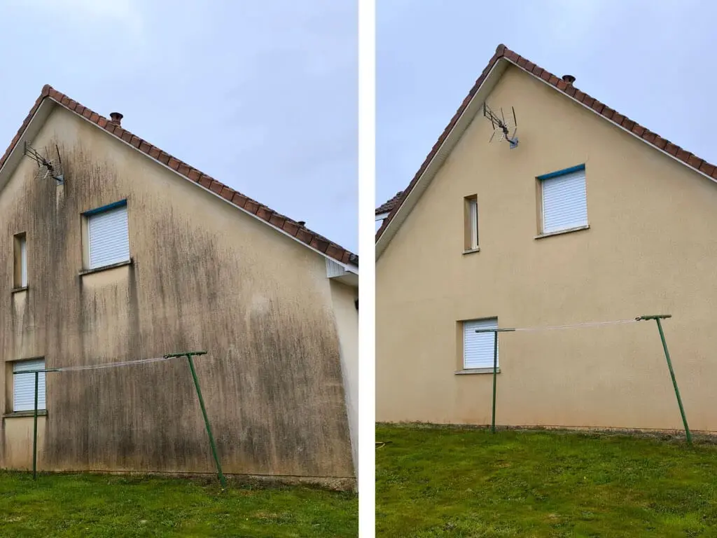 Nettoyage et démoussage de façades