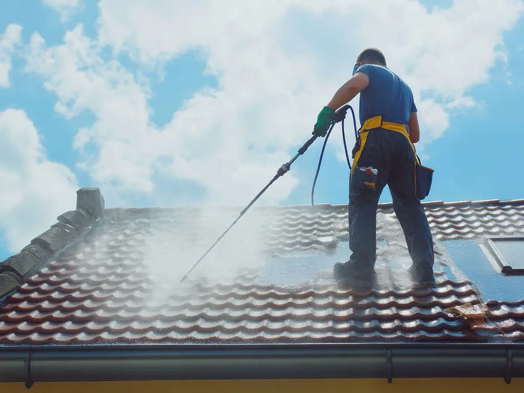 Nettoyage et démoussage de toiture